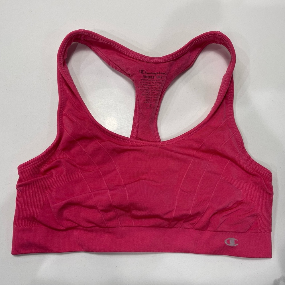 Champion double dry pink sports bra small
